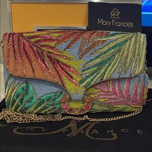 Mary Frances Tropical Beaded Clutch